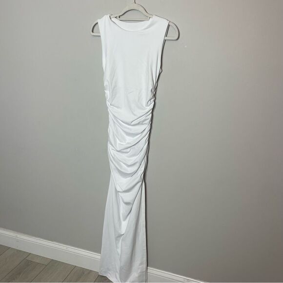NWT side gathered dress - Susana Monaco in White size Small - Picture 5 of 8
